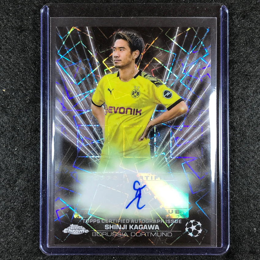 2023-24 Topps Chrome UEFA Club Comp SHINJI KAGAWA Black Lazer Auto #SK