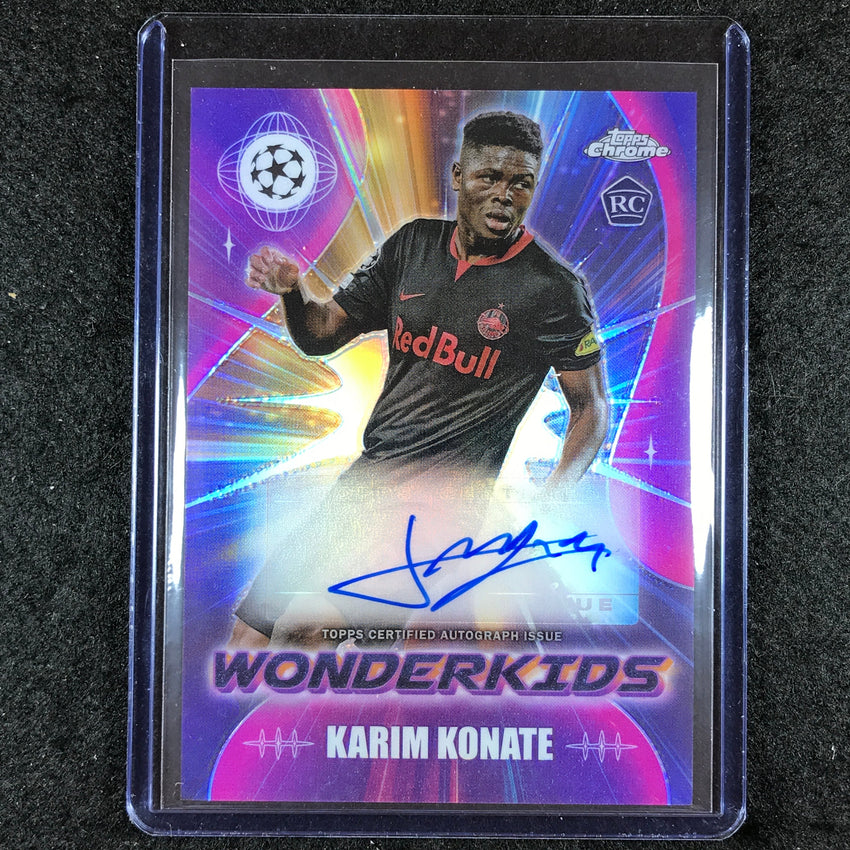2023-24 Topps Chrome UEFA Club Comp KARIM KONATE Wonderkids Rookie Auto #KK