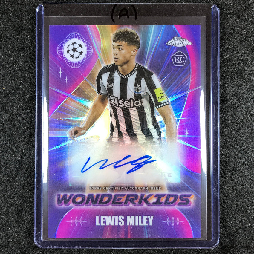 2023-24 Topps Chrome UEFA Club Comp LEWIS MILEY Wonderkids Rookie Auto #LM (A)