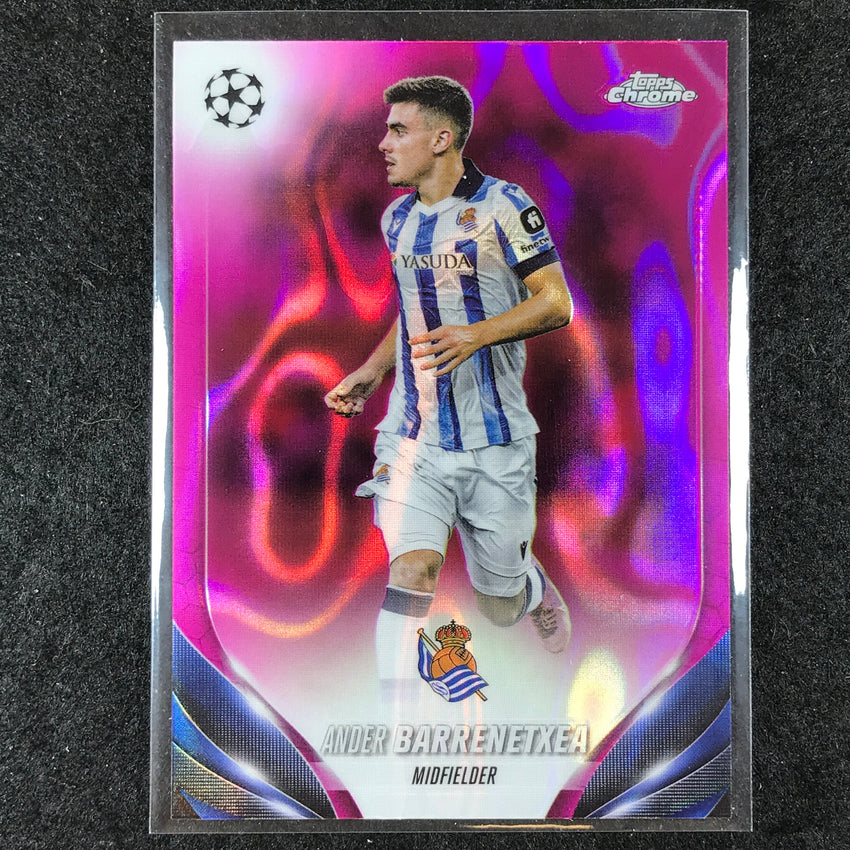 2023-24 Topps Chrome UEFA Club Comp ANDER BARRENETXEA Base Pink Lava #193