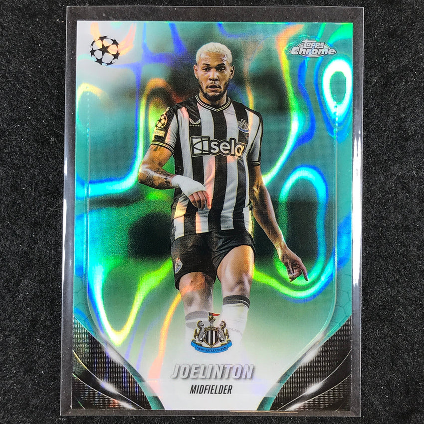 2023-24 Topps Chrome UEFA Club Comp JOELINTON Base Aqua Lava #60