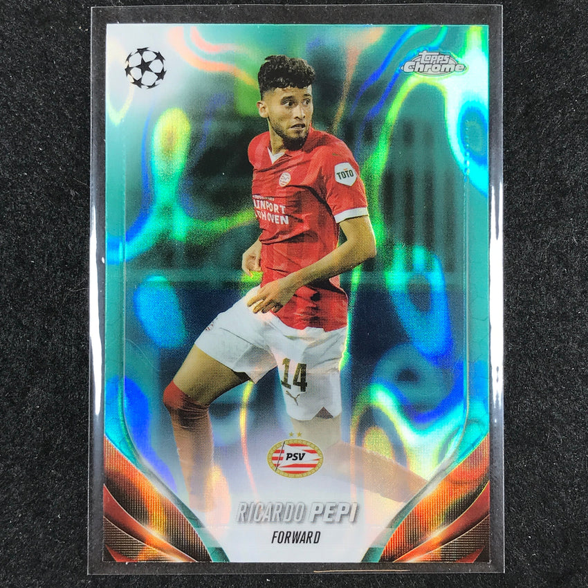 2023-24 Topps Chrome UEFA Club Comp RICARDO PEPI Base Aqua Lava #82