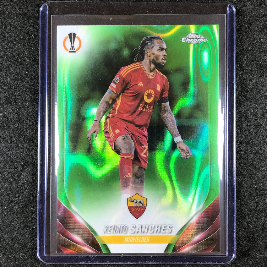 2023-24 Topps Chrome UEFA Club Comp RENATO SANCHES Base Neon Green Lava #67