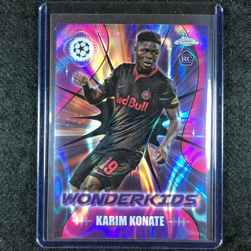 2023-24 Topps Chrome UEFA Club Comp KARIM KONATE Wonderkids Rookie Black Lava #8
