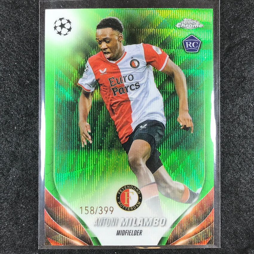 2023-24 Topps Chrome UEFA Club Comp ANTONI MILAMBO Rookie Green Wave 158/399