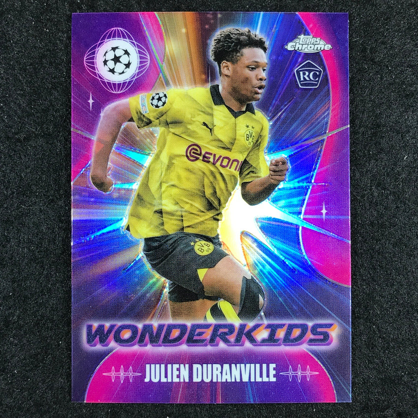 2023-24 Topps Chrome UEFA Club Comp JULIEN DURANVILLE Wonderkids Rookie Base #2