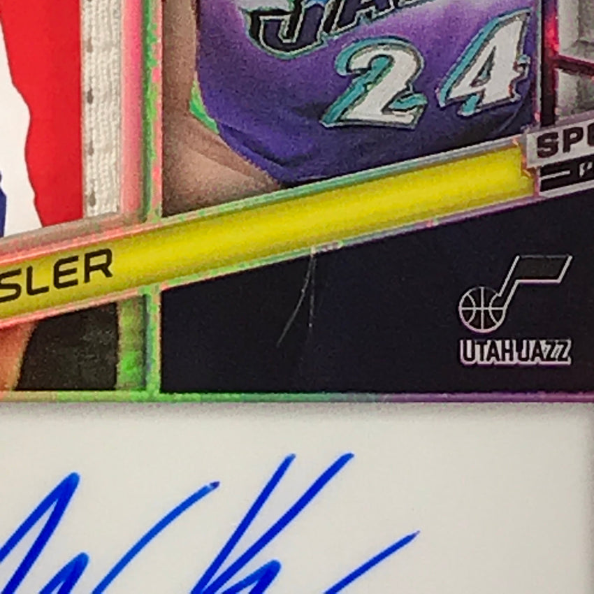2022-23 Spectra Walker Kessler Rookie Jersey Patch Auto Nebula Logoman 1/1 No 207
