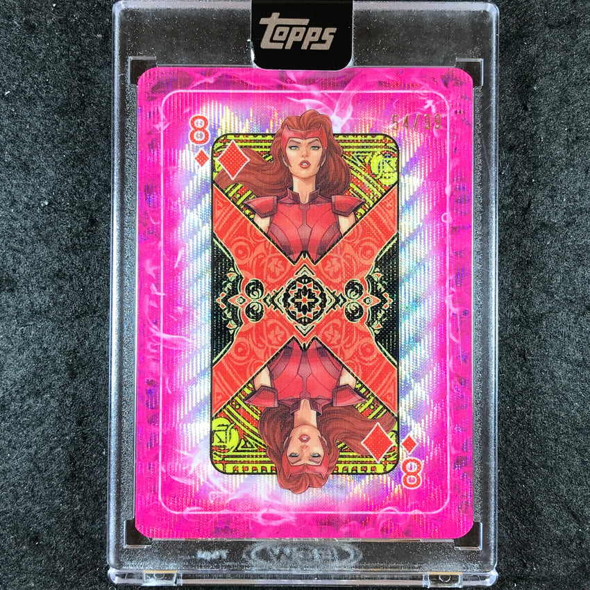 2025 Marvel Mint SCARLET WITCH Gambit's Deck Chrome Playing Card 54/99 #D-8