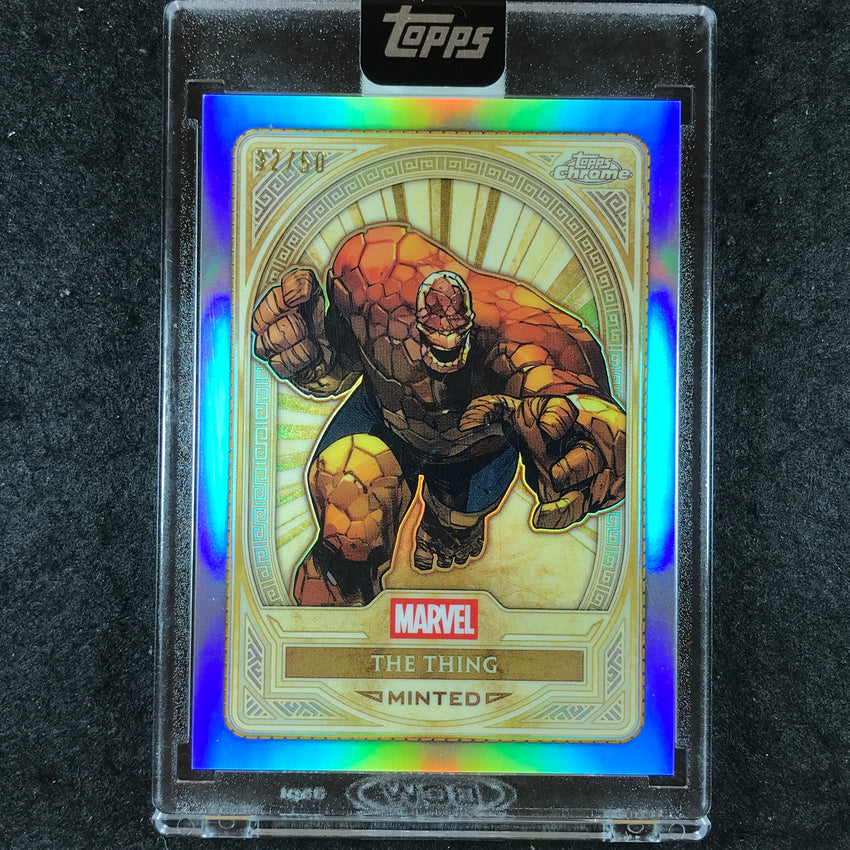 2025 Marvel Mint THE THING Chrome Variation Gold 32/50 #90