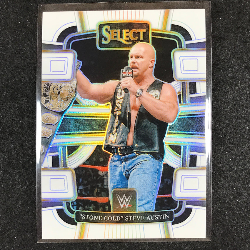 2024 Select WWE "STONE COLD" STEVE AUSTIN Concourse White 115/125 #45