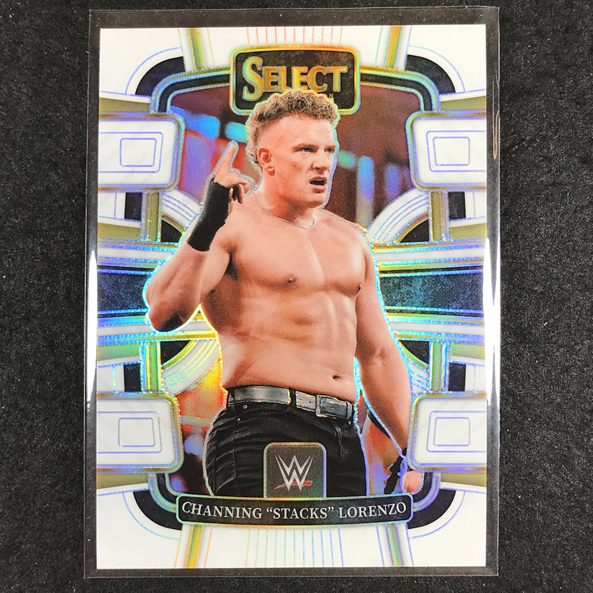 2024 Select WWE CHANNING "STACKS" LORENZO Concourse White 45/125 #77