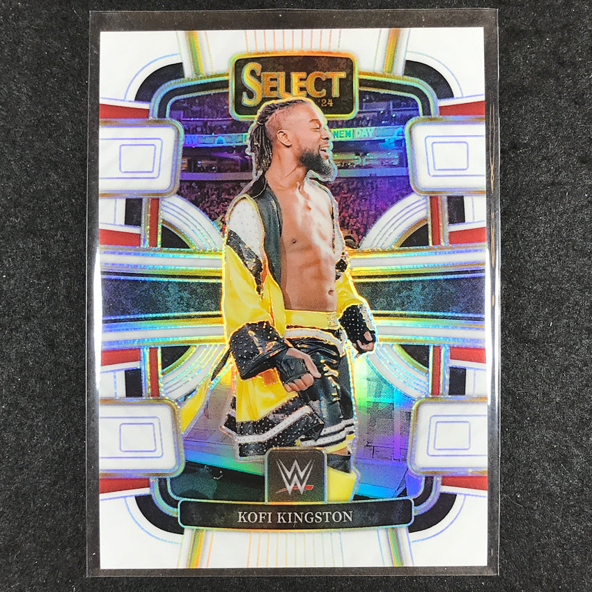 2024 Select WWE KOFI KINGSTON Concourse White 28/125 #90