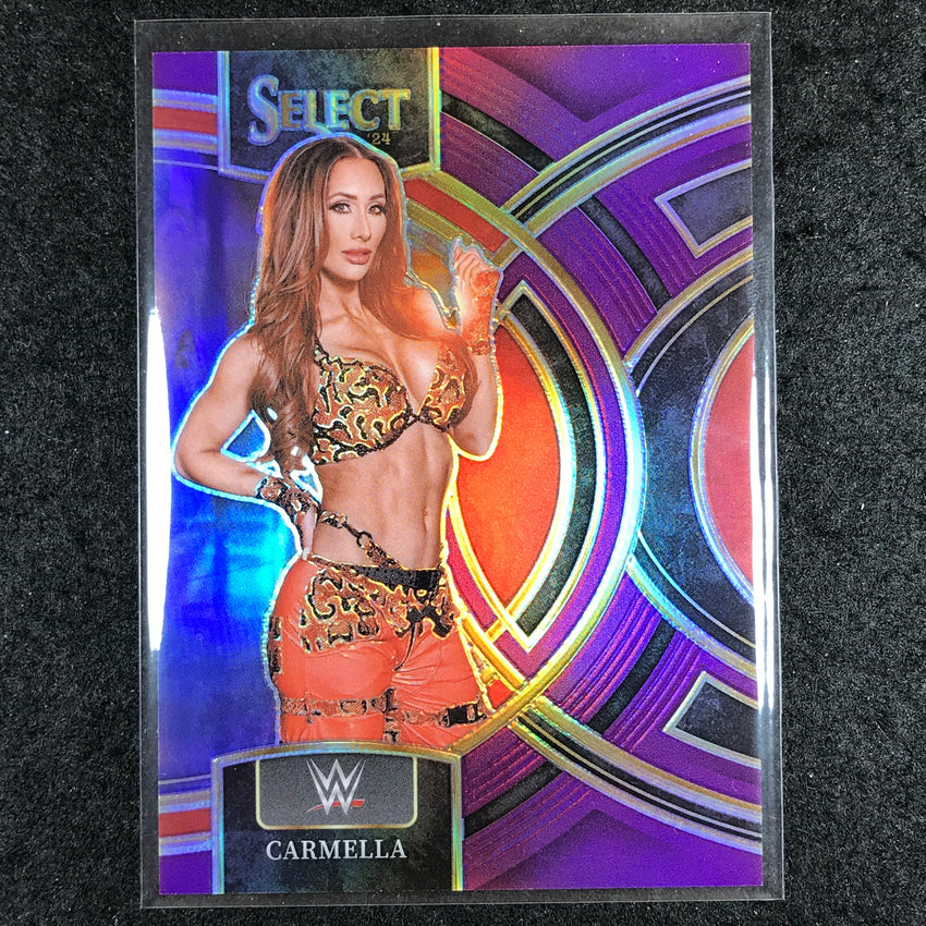 2024 Select WWE CARMELLA Premier Level Purple 36/99 #105