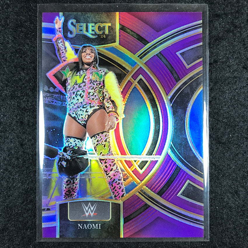 2024 Select WWE NAOMI Premier Level Purple 3/99 #122