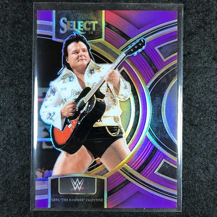 2024 Select WWE GREG "THE HAMMER" VALENTINE Premier Level Purple 31/99 #139