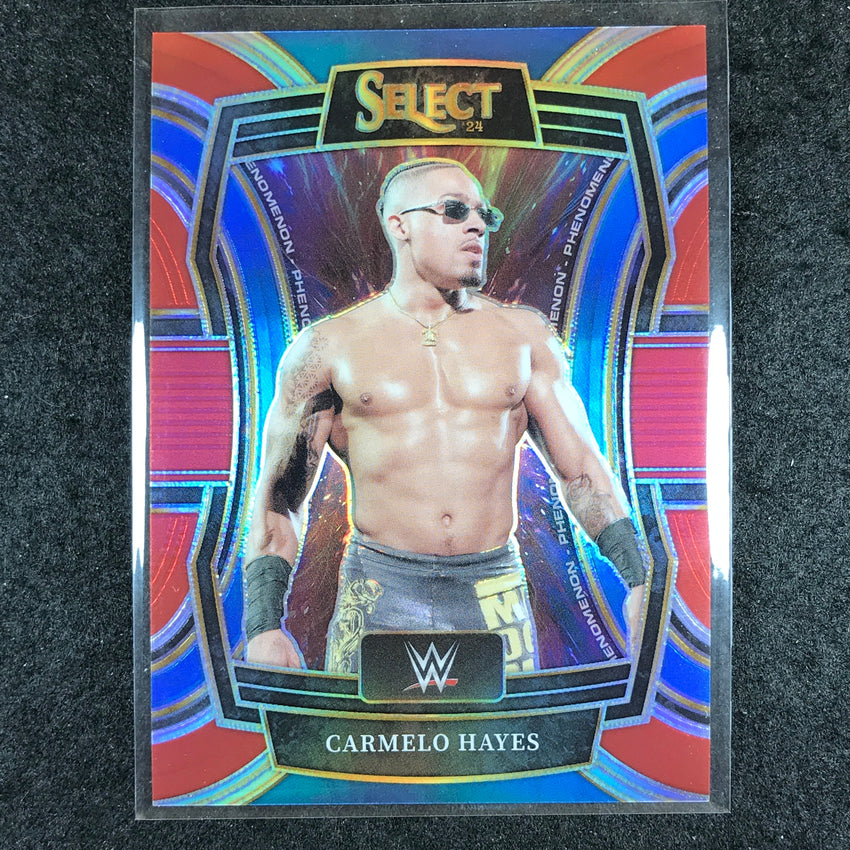 2024 Select WWE CARMELO HAYES Phenomenon Red 1/99 #5