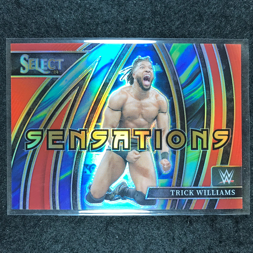 2024 Select WWE TRICK WILLIAMS Sensations Red 52/99 #17