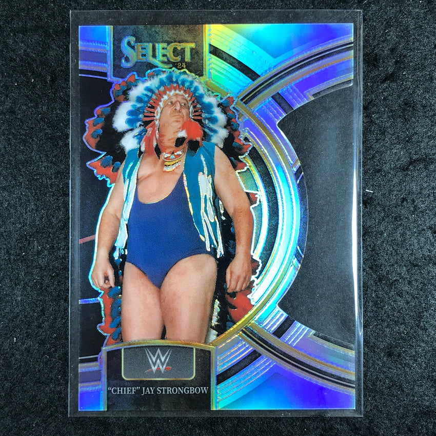 2024 Select WWE "CHIEF" JAY STRONGBOW Premier Level Silver Die-Cut #155