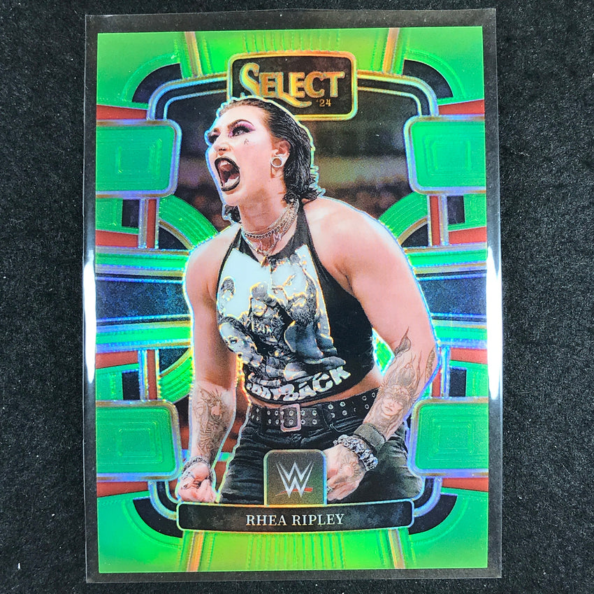 2024 Select WWE RHEA RIPLEY Concourse Neon Green 14/75 #32