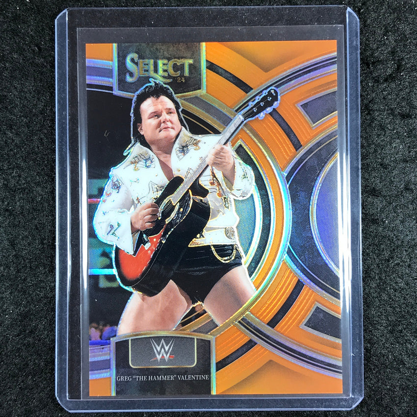 2024 Select WWE GREG "THE HAMMER" VALENTINE Premier Level Orange 47/49 #139