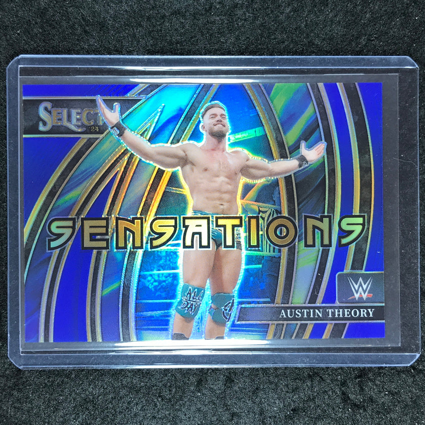 2024 Select WWE AUSTIN THEORY Sensations Blue 23/49 #14