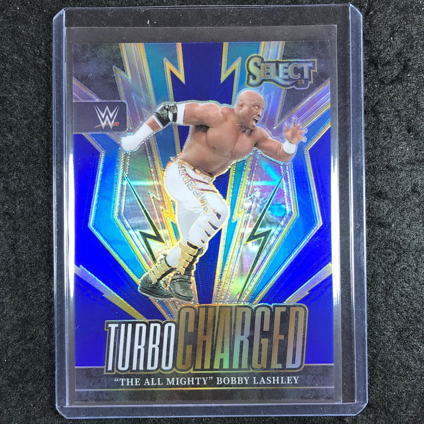 2024 Select WWE "THE ALL MIGHTY" BOBBY LASHLEY Turbo Charged Blue 23/49 #11