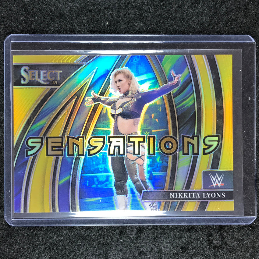 2024 Select WWE NIKKITA LYONS Sensations Gold 5/10 #3