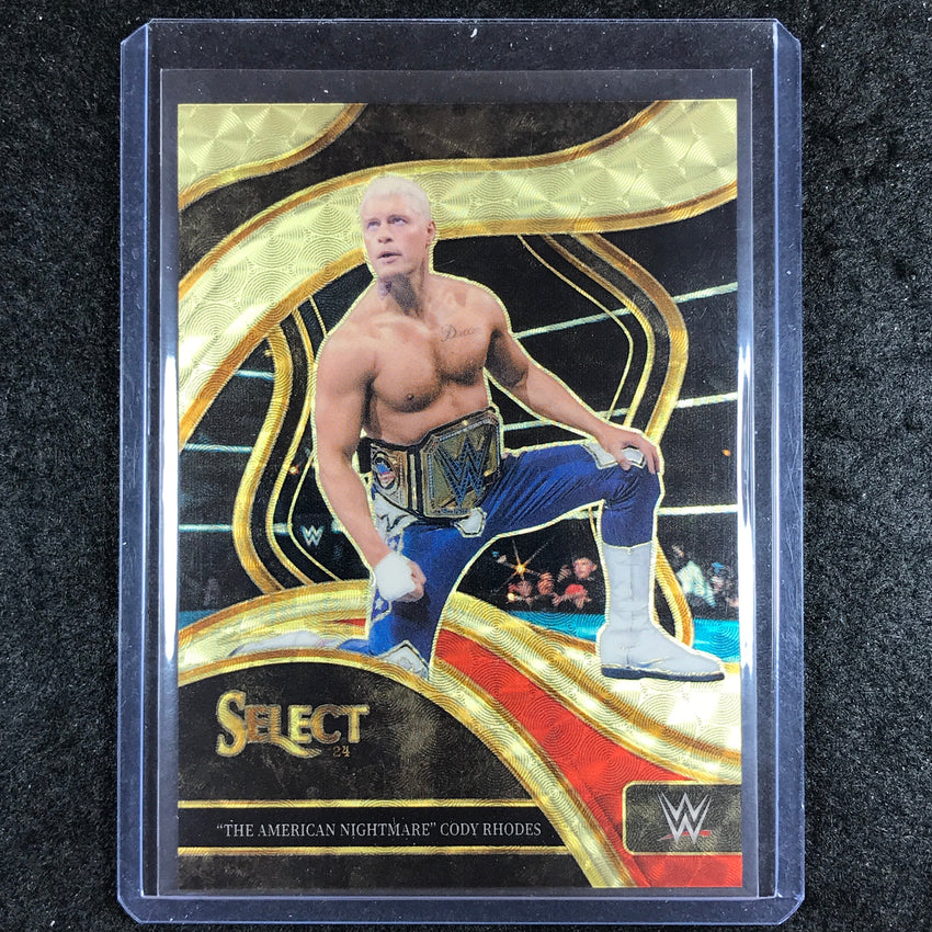 2024 Select WWE THE AMERICAN NIGHTMARE CODY RHODES Ringside Gold Vinyl 1/1 #222