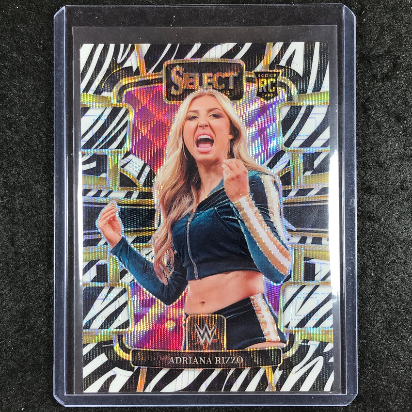2024 Select WWE ADRIANA RIZZO Concourse Rookie Zebra SSP #9