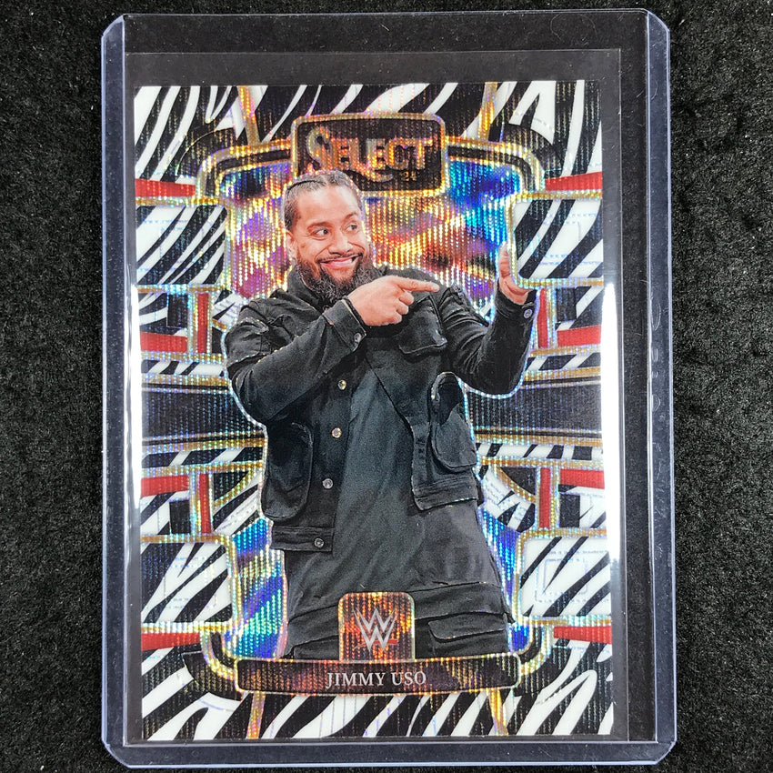 2024 Select WWE JIMMY USO Concourse Zebra SSP #76