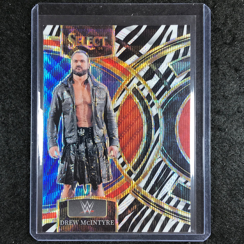 2024 Select WWE DREW MCINTYRE Premier Level Zebra SSP #137