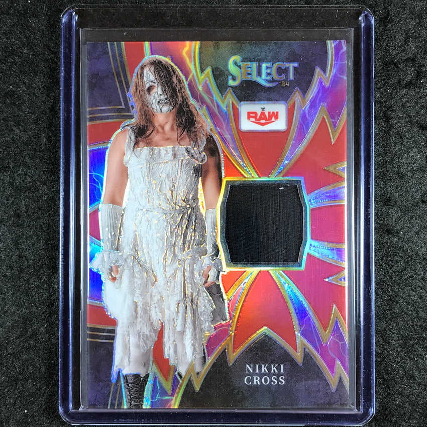 2024 Select WWE NIKKI CROSS Sparks Jersey Relic Red 51/99