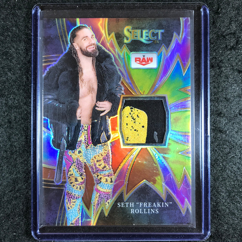 2024 Select WWE SETH "FREAKIN" ROLLINS Sparks Patch Relic Tie-Dye 21/25