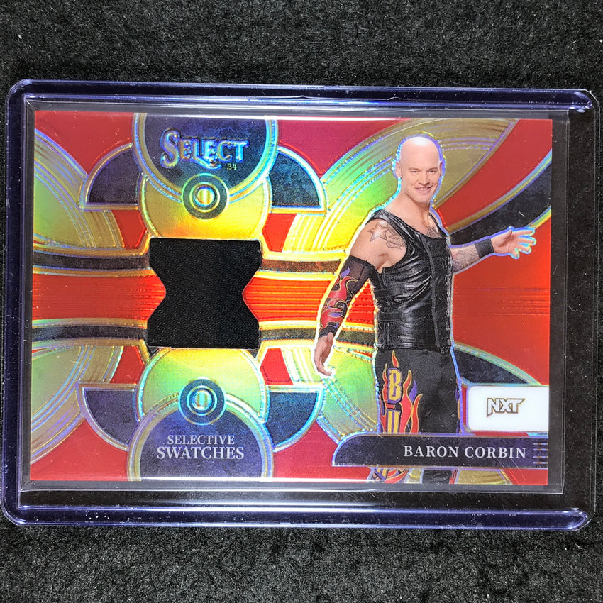 2024 Select WWE BARON CORBIN Selective Swatches Jersey Relic Red 93/99