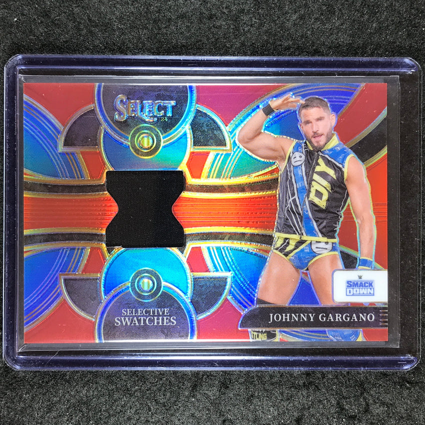 2024 Select WWE JOHNNY GARGANO Selective Swatches Jersey Relic Red 40/99