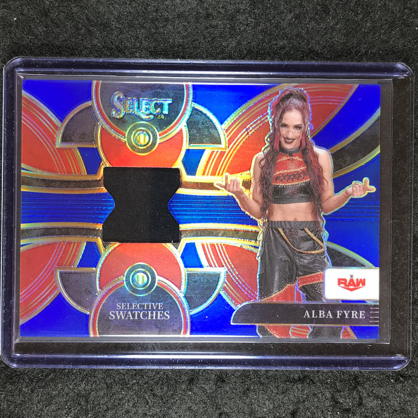 2024 Select WWE ALBA FYRE Selective Swatches Jersey Relic Blue 45/49