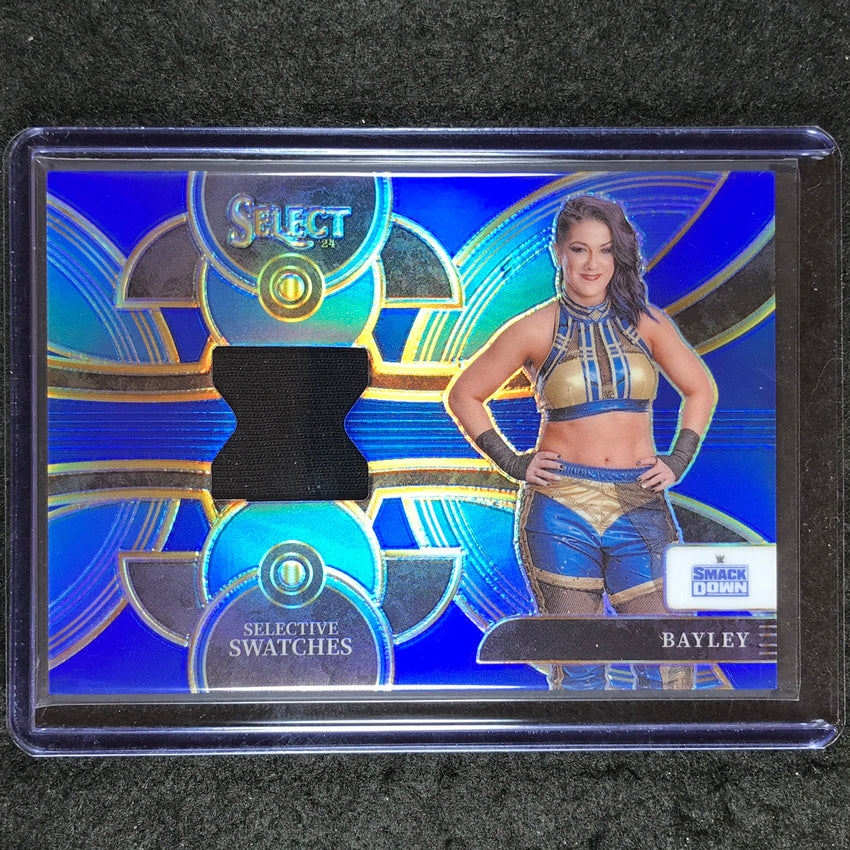 2024 Select WWE BAYLEY Selective Swatches Jersey Relic Blue 35/49