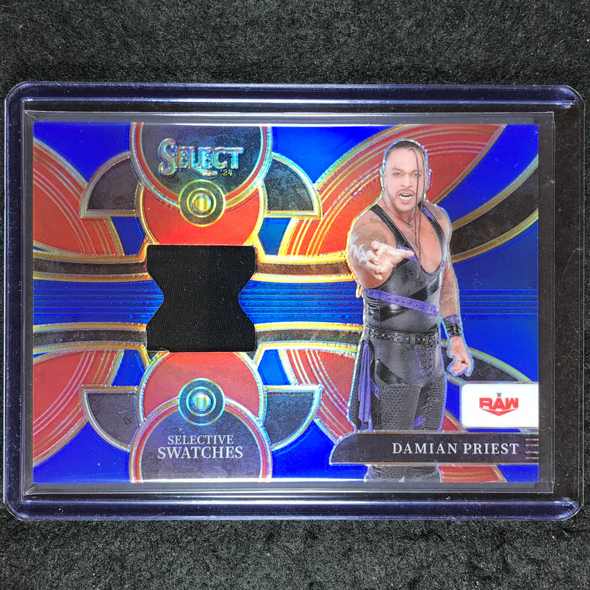 2024 Select WWE DAMIAN PRIEST Selective Swatches Jersey Relic Blue 35/49
