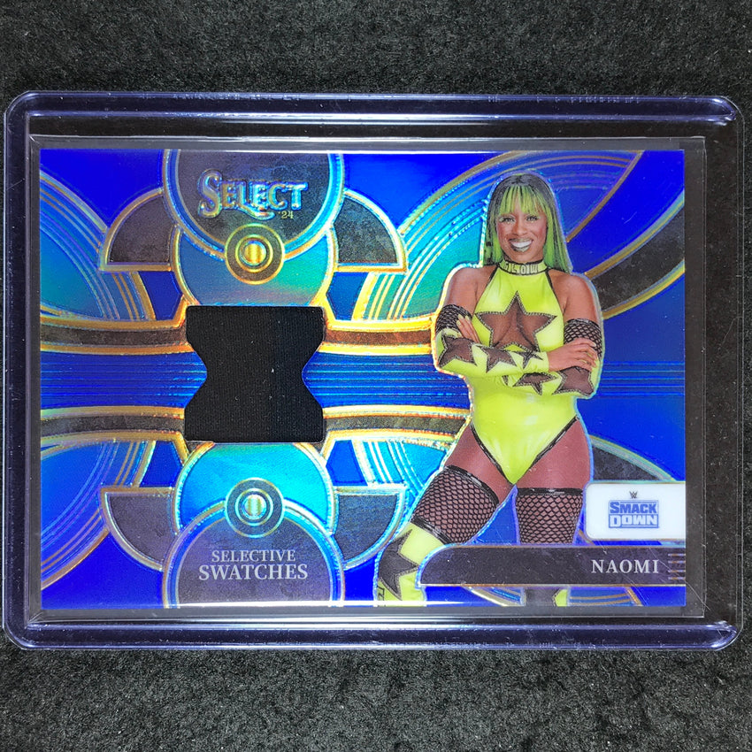 2024 Select WWE NAOMI Selective Swatches Jersey Relic Blue 6/49