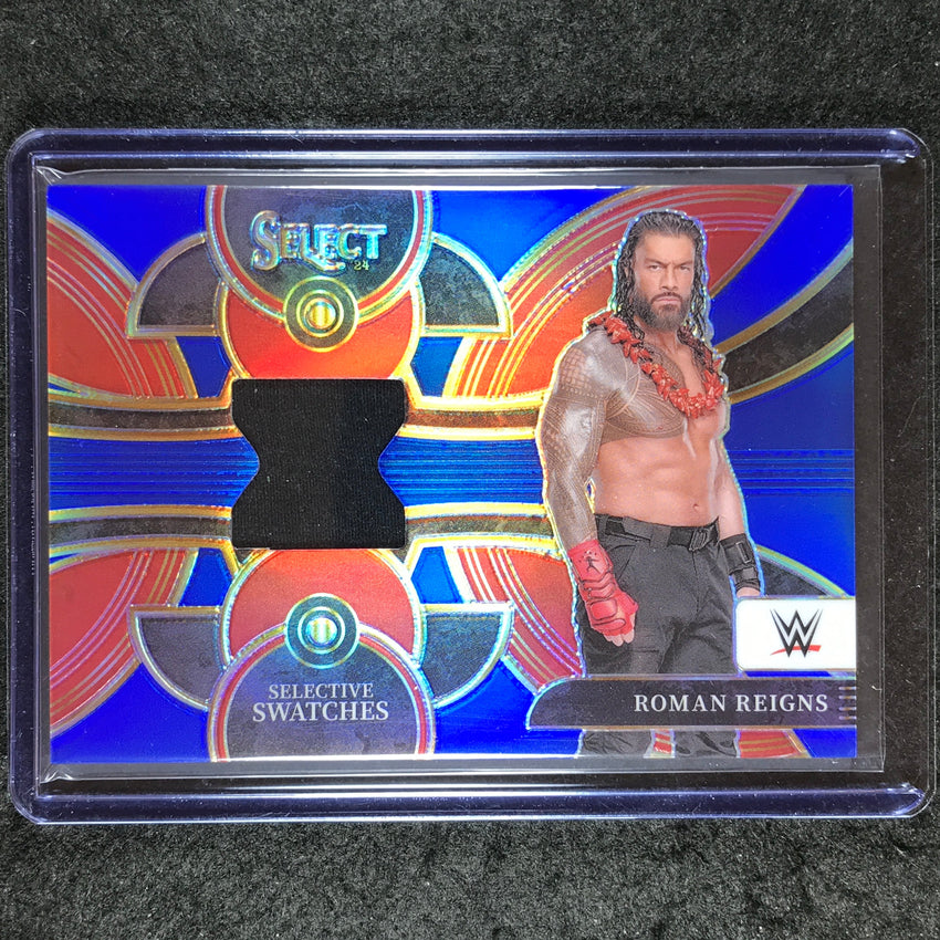 2024 Select WWE ROMAN REIGNS Selective Swatches Jersey Relic Blue 16/49