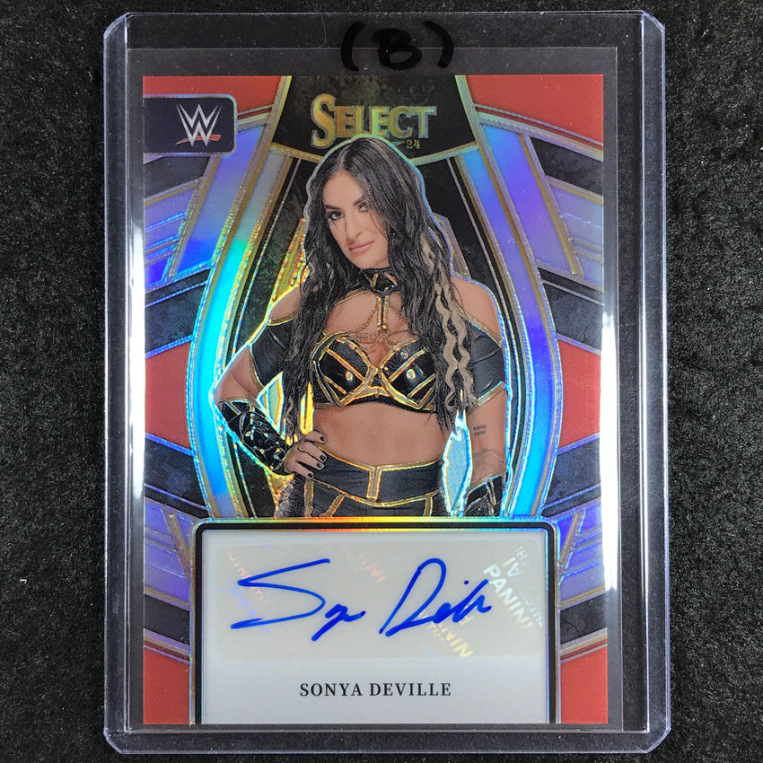 2024 Select WWE SONYA DEVILLE Signatures Selections Auto Refractor #SDV (B)