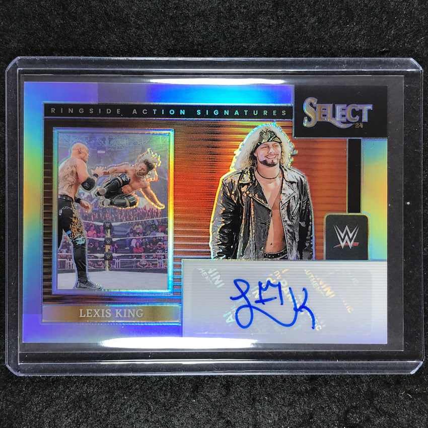 2024 Select WWE LEXIS KING Ringside Action Signatures Auto Refractor #LKG