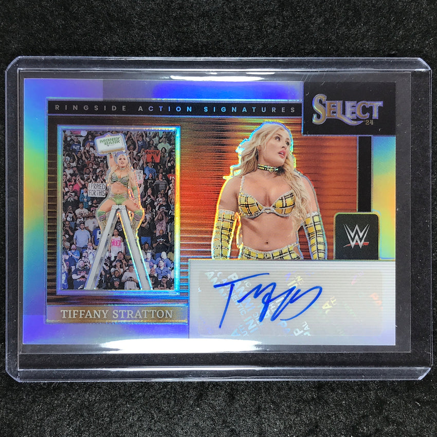 2024 Select WWE TIFFANY STRATTON Ringside Action Signatures Auto Refractor #TST