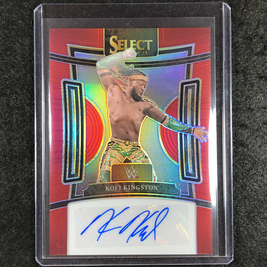 2024 Select WWE KOFI KINGSTON Signatures Auto Red 96/99