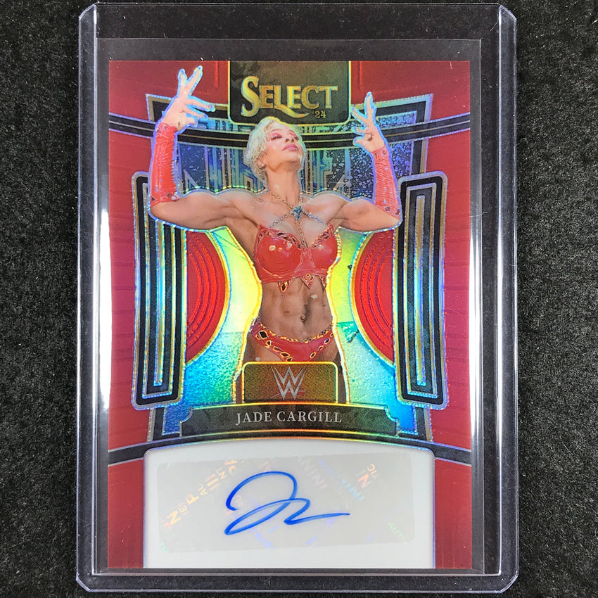 2024 Select WWE JADE CARGILL Signatures Auto Red 68/99