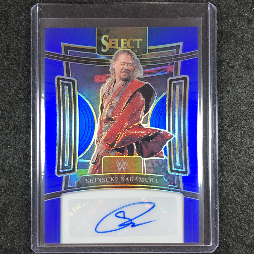2024 Select WWE SHINSUKE NAKAMURA Signatures Auto Blue 19/49