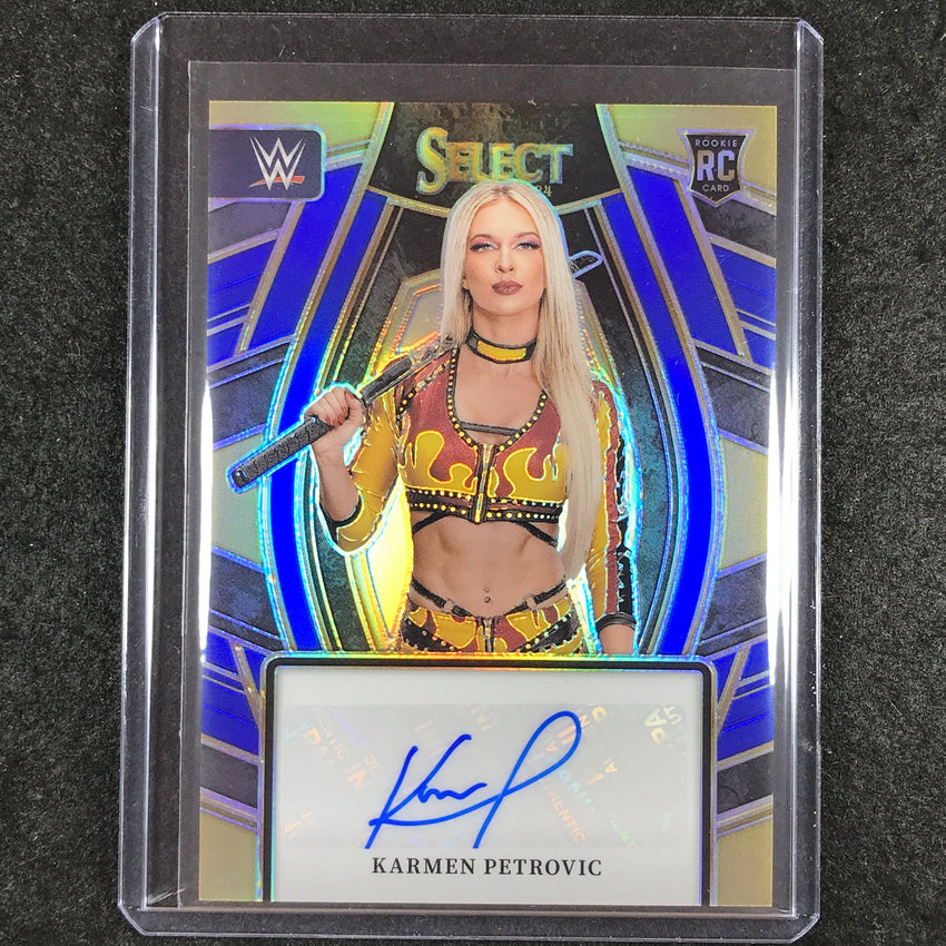 2024 Select WWE KARMEN PETROVIC Signature Selections Rookie Blue 19/49