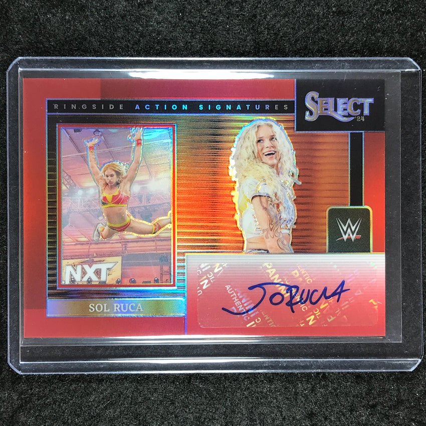 2024 Select WWE SOL RUCA Ringside Action Signatures Auto Red 75/99