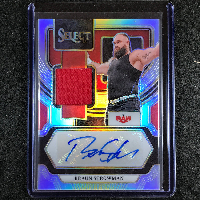 2024 Select WWE BRAUN STROWMAN Autographed Memorabilia Jersey Auto #BSM