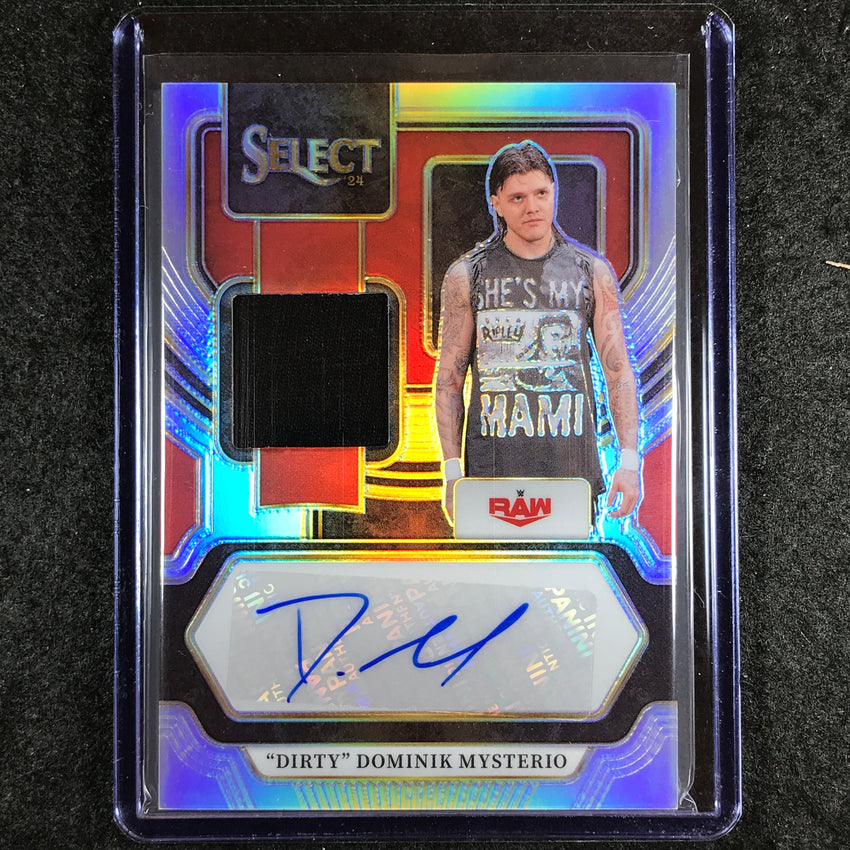 2024 Select WWE DIRTY DOMINIK MYSTERIO Autographed Memorabilia Jersey Auto #DDM